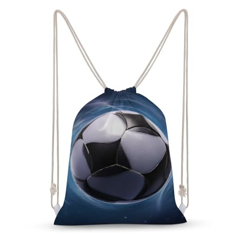 Drawstring Backpack Foldable Draw String Bags Soccer Ball Sackpack Sports Gym Bag for Shopping Yoga