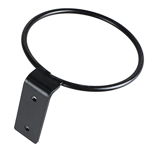 Paquete de 6 anillos de soporte para macetas de 6 pulgadas, gancho de metal para colgar plantas, soporte de pared para maceta, color negro 3