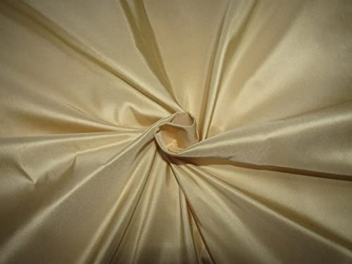 Taffetas 100 % pure soie la douceur d'un tissu or crème TAF305 pour vos plus beaux projets