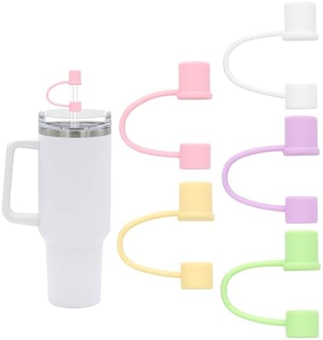 4-Pack Silicone Straw Lid Covers For Stanley Cups - Compatible With 30 Oz & 40 Oz Tumblers, Anti-Spill, Dishwasher Safe