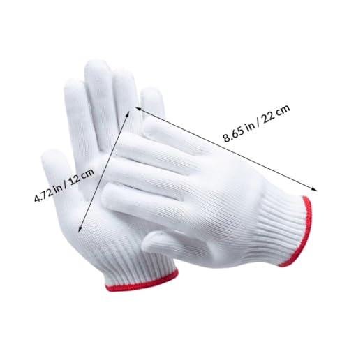 Guantes de trabajo transpirables y resistentes de nailon 500d, pack de 12 pares antideslizantes 2