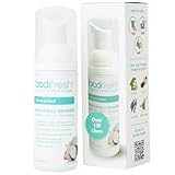 Bodifresh Cleansing Foam with Aloe and Vitamin E (Unscented) - Gently Removes what Dry Toilet Paper Leaves Behind- Flushable Wipes