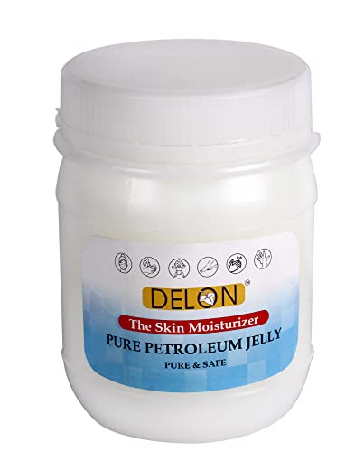 DELON (UK Brand) 100% Pure & Safe White Petroleum Jelly (No Smell) pH 5.5, No allergy to skin, Exp. 5 yrs – 500 gm DELON (UK Brand) 100% Pure & Safe White Petroleum Jelly (No Smell) pH 5.5, No allergy to skin, Exp. 5 yrs – 500 gm