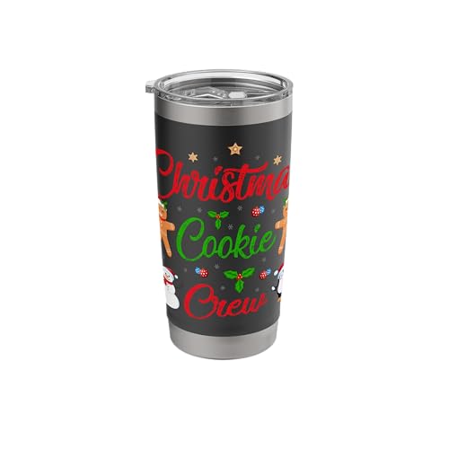 Christmas Cookie Crew Family Baking Team Baker Holiday Xmas Stainless Steel Insulated Tumbler