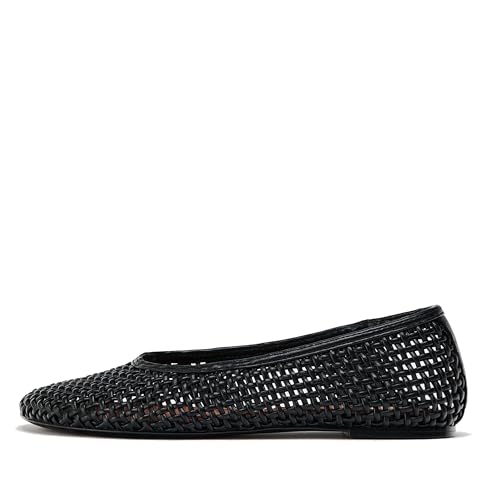 Woven Ballet Flats for Women Comfortable Breathable Pull-On Design Round Toe Stylish and Casual for Office or Formal Wear