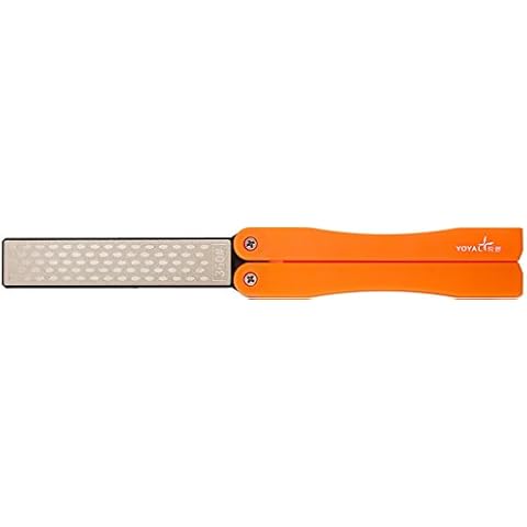 Taidea T1051D 360/600 Grit Folding Diamond Knife Sharpener/Double-Sided Sharpening Stone Cover
