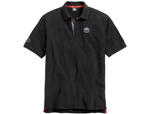 HARLEY-DAVIDSON スカルグラフィック ポロシャツ Amazon.com: Harley-Davidson Men's Polo Shirt, Burning Willie