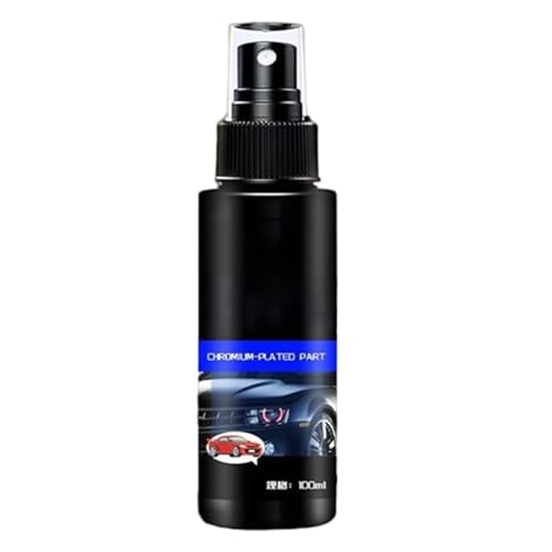 Knowlife Abrillantador para Cromo De Coche - Restaurador Spray para Cromo De Coche,Limpiador Duradero para Camión Bote SUV Acero Inoxidable Aluminio Latón Cobre Metal Vehículo Hogar Batería