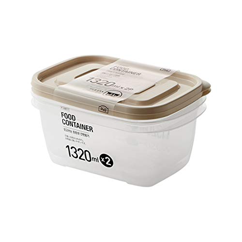 Lock & Lock P-00011 Ivory Food Container 1.32L 2 Pcs