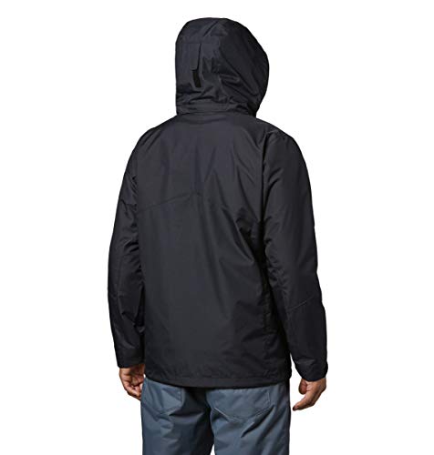 Columbia Men’s Bugaboo II Fleece Interchange Jacket, Waterproof and Breathable, Black, Medium