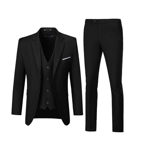 Image of Men's Suits 3 Piece Set Slim Fit Wedding Prom Tuxedo Formal Suit for Men