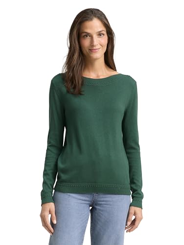 TOM TAILOR 1045347 Suéter pulóver, 30024-explorer Green, L para Mujer