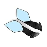 DSKGJES Passend for Aprilia RS660 RSV4 1100 2020–2025 Stealth Sport Winglet-Spiegel-Sets, verstellbare Stealth-Spiegel RSV4 1100 Rückspiegel(RSV4 1100 2020-2025)