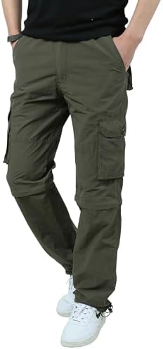 （07:30時点） [Fasshonrida] カーゴパンツ メンズ アウトドア ズボン 撥水 速乾 脱着可能 3WAY ロング丈 ハーフ丈 無地 ワイドパンツ ゆったり 大きいサイズ ストレート ワーク ぱんつ 作業 ずぼん ミリタリー クライミング キャンプ 登山 ハイキング ドライ 薄手 ボトムス 上品 光沢 アメカジ オールシーズン 春夏秋冬 khaki XL