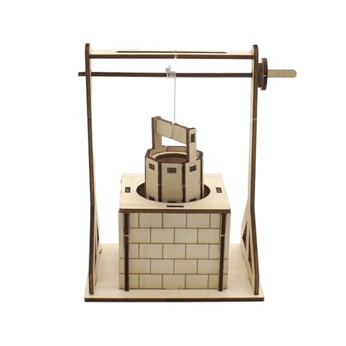 Puleggia fai da te modello esperimento giocattolo assemblaggio in legno puzzle 3D per bambini