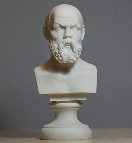 Busto de Sócrates en Alabastro 15 cm miniatura 1