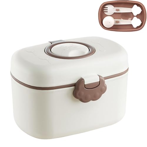 Dispensador de Leche en Polvo para Viajes - Porta Snacks Para Bebé | Taper Portátil Para Uso Diario En Guardería Viaje Cocina
