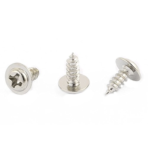 Paquete de 50 tornillos autorroscantes acero inoxidable 3x8 mm miniatura 2