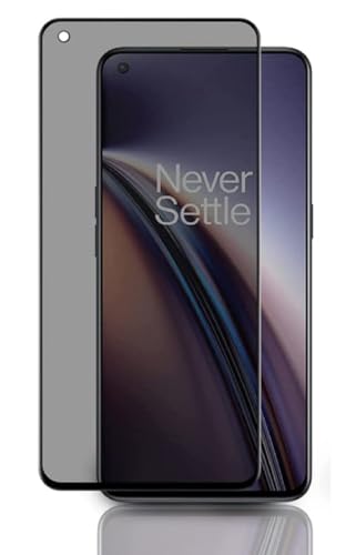 Image of for OnePlus 9RT, Nord CE 2 Lite 5G Edge to Edge Anti Spy Privacy Tempered Glass with Easy Installation Kit | Black (Pack of 1)