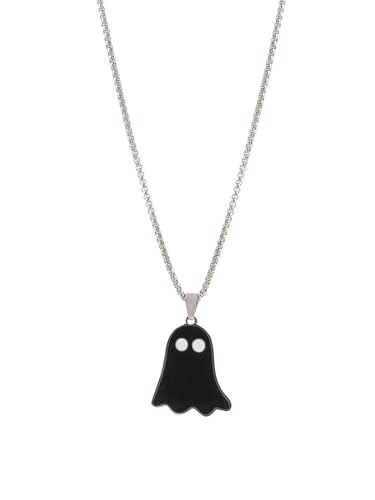 Image of Yellow Chimes Chain Pendant for Men Fashion Black Silver Pendants For Men |Shaped Pendant Necklace | Stainless Steel Chain for Men | Accessories for Men | Birthday Gift for Men & Boys