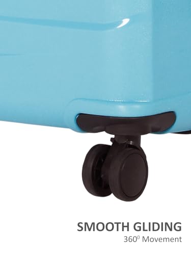 Image of Teakwood Dune Trolley Bag for Travel - Durable for Weekend Business Trip & Airline Cabin Fit - Smooth Wheels & Telescopic Handle Luggage Suitcase