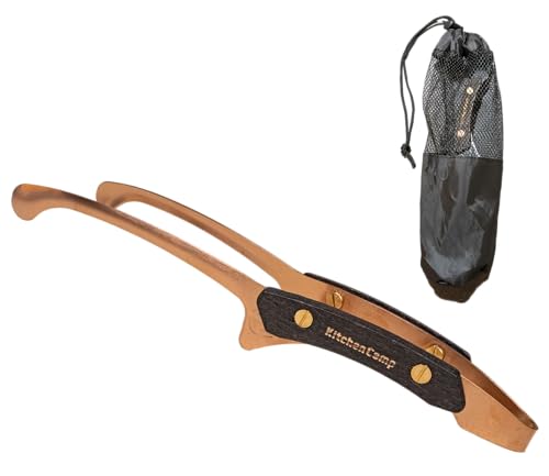 KitchenCamp(キッチンキャンプ) モクトン トング ステンレス 木製グリップ 軽量 自立 調理器具 キッチンツール キャンプ BBQ バーベキュー 焼肉 (ローズゴールド(ケース付き)) KitchenCamp(キッチンキャンプ) モクトン トング ステンレス 木製グリップ 軽量 自立 調理器具 キッチンツール キャンプ BBQ バーベキュー 焼肉 (ローズゴールド(ケース付き))