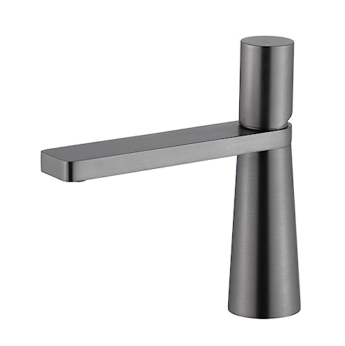 Robinet de salle de bain LYGBAOFUL mitigeur noir au design minimaliste et créatif