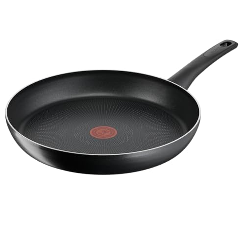 Tefal Titanium Essential B9410644 - Sartén de 28 cm, revestimiento antiadherente de alto rendimiento, apto para espátulas de metal, apto para todas las cocinas excepto inducción