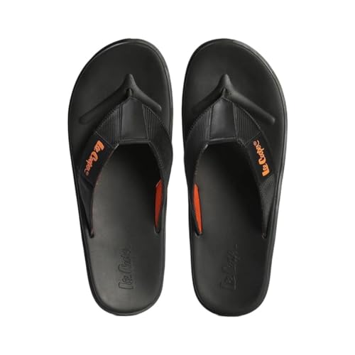 Image of Men's logo print flip-flops slippers