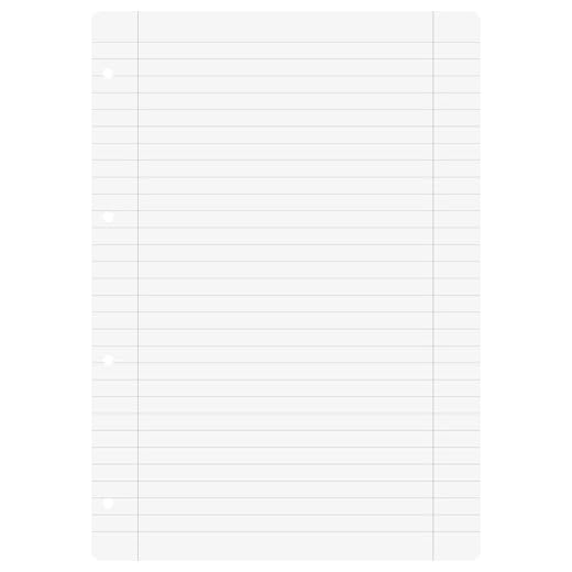 Baier & Schneider - Recambio para cuaderno (tamaño A4, 70 g/m², 4 agujeros, a rayas, 27 líneas) 100 hojas
