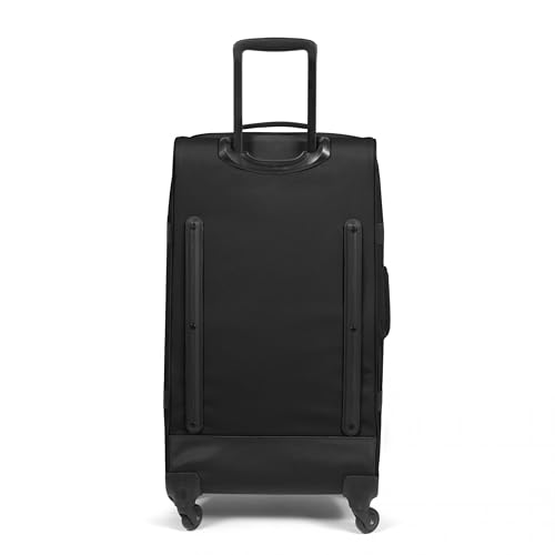 EASTPAK Trans4 L – 80L Large Wheeled Luggage with Dual Compartments, TSA Lock, 360° Spinner Wheels, and Diamond-Embossed Handle, Black2