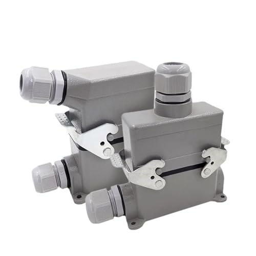 Conector rectangular de 10 pines HDC-HE-010-4 que evita fallos por vibración con su cierre a tornillo