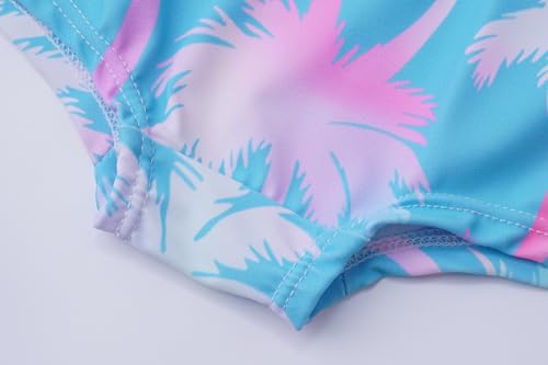 Image of Girls One Piece Unicorn Swimsuit Mermaid Swimwear Rainbow Bathing Suit