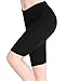 CnlanRow Womens Under Skirt Pants Soft Ultra Stretch Knee Length Leggings Fitness Sport Shorts