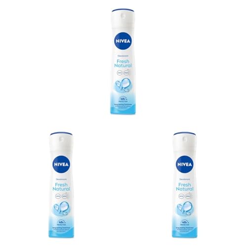 Image of NIVEA Women Fresh Natural Deodorant Spray, 150Ml (Pack of 3)