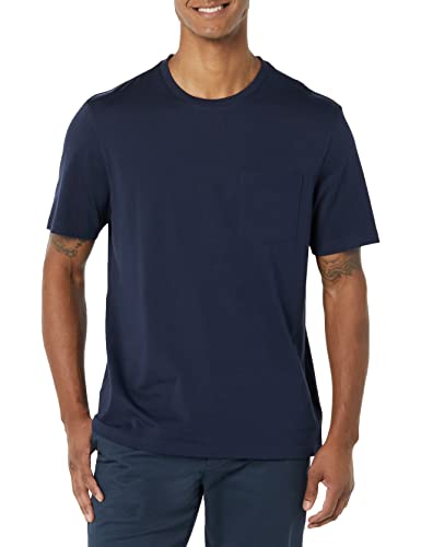 Image of Amazon Essentials Men's Short-Sleeve Crewneck Pocket T-Shirts, Pack of 2