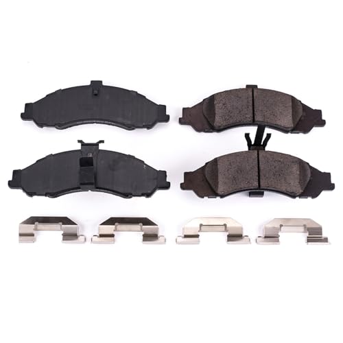 Image of PowerStop Front Brake Pads for Pontiac GTO 2004 - Z17 Ceramic Brake Pads with Installation Hardware, 17-1043