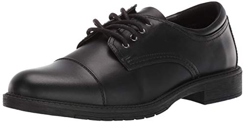 Amazon Essentials Men's Henley Oxford, Black, 10.5 B US