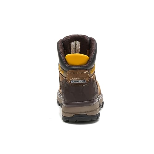 Caterpillar Excavator Superlite Waterproof Carbon Composite Toe Work Boot Men Dark Beige4