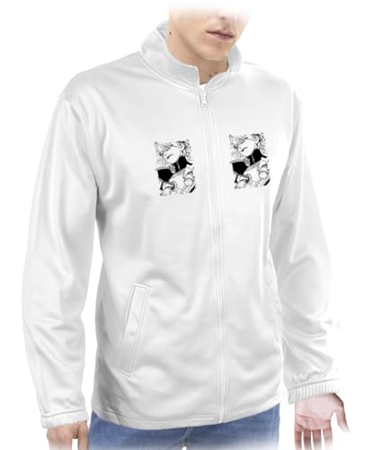 MERCHANDMANIA Chaqueta técnica con 2 impresiones serie anime dr