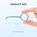 JMU Aligner Remover Tool, 2 Colors Clear Aligner Removal Tool, Braces Removal Kit, Blue and White (2 Pack)