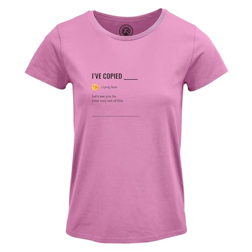 T-Shirt Femme Col Rond Work Office Email Funny Icon motif imprimé