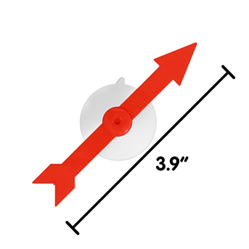 image for edxeducation Suction Spinners - Set of 10 - Arrow Spinner for Games - 