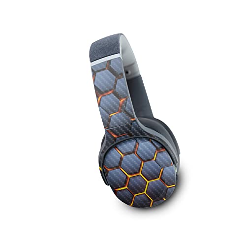 Image of MightySkins Carbon Fiber Skin Compatible with Skullcandy Crusher Evo Wireless - Lava Hex | Protective, Durable Textured Carbon Fiber Finish | Easy to Apply | Made in The USA