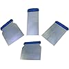 AERZETIX – C46020 – Kit / Ensemble / Set van 4 spatels / metalen spatel – Breedte 43/71/88/105mm – Japanse spatel – Flexibele bodybuilder gereedschappen – Gladmasting/Carrosserie