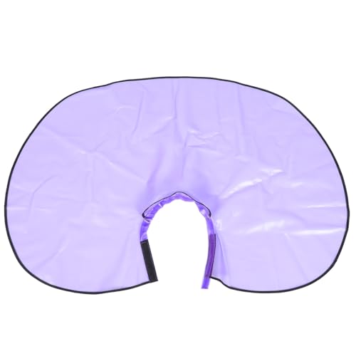 Capa impermeable para corte de cabello, talla grande, morada