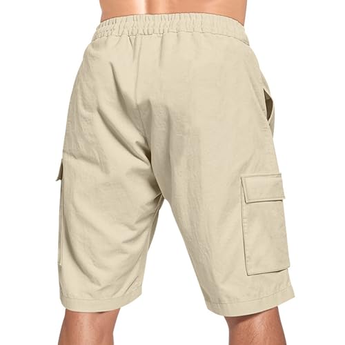 Shorts Holgados Deportivos de Hombre de Lino miniatura 3