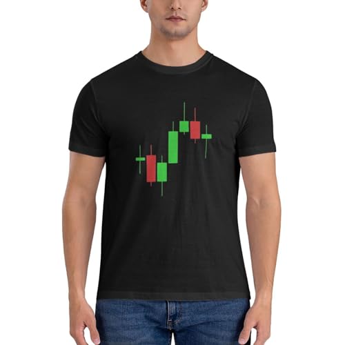 Forex Stock Market Crypto Trading Candlestick Shirts Men's Crewneck T-Shirts Athletic Tee Slim-Fit Short-Sleeve Tops - Image 4