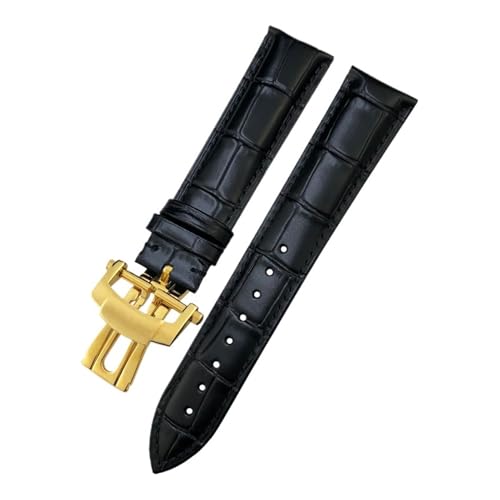 [˂] U[EHb`oh 19mm 20mm 21mm 22mm pebNtBbv NR_CEHb`Xgbv tH[hI[o[NXvΉ(Black black-Gold,19mm)