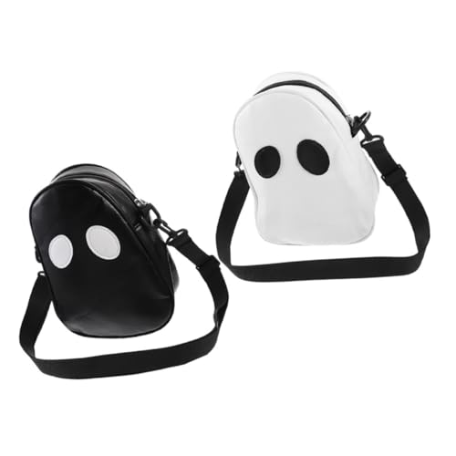 DEARMAMY 2 Piezas divertido bolso de hombro bolso bandolera riñonera muletón school bag pack escolar bolsos de hombro de mujer mochilas bolso de hombro de mujer bolsa de mujer PU